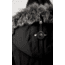 Mackage Trish Mid-Length Down Coat - Womens, Black / Silver Fur, Large, Trish-XR-Black/Silver-L