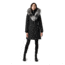 Mackage Trish Mid-Length Down Coat - Women's, Black / Silver Fur, Medium, Trish-XR-Black/Silver-M
