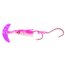 Macks Lure Cha Cha Sockeye Squidder rig, 2 2/0 Hooks, 1.5in, Pink Silver Tiger Smile Blade/Pink UV Spatterback Skirt/Flo Pink Beads, 60011