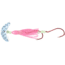 Macks Lure Cha Cha Sockeye Squidder rig, 2 2/0 Hooks, 1.5in, Silver Scale Smile Blade/Pink Shrimp Skirt/Glow Beads, 60012