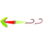 Macks Lure Double Whammy Kokanee Pro Spinner Rig, 2 Number 6 Hooks, 48in Leader, Chartreuse Scale Smile Blade/Flo Orange/Flo Chartreuse Bead, 22202