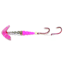 Macks Lure Double Whammy Kokanee Pro Spinner Rig, 2 Number 6 Hooks, 48in Leader, Hot Pink Silver Tiger Smile Blade/Chrome/Hot Pink Bead, 22200