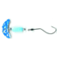 Macks Lure Smile Blade Spindrift Walleye Spinner, Number 1 Hook 72in Leader, Blue Silver Tiger Smile Blade/White Blue Scale Pill, 63356