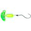 Macks Lure Smile Blade Spindrift Walleye Spinner, Number 1 Hook 72in Leader, Green Silver Tiger Smile Blade/Chartreuse Green Scale Pill, 63353