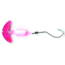 Macks Lure Smile Blade Spindrift Walleye Spinner, Number 1 Hook 72in Leader, Hot Pink Sparkle Smile Blade/White Pink Scale Pill, 63352