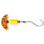 Macks Lure Smile Blade Spindrift Walleye Spinner, Number 1 Hook 72in Leader, Orange Black Tiger Smile Blade/Chrt Org Scale Pill, 63351