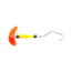 Macks Lure Smile Blade Super Slow Death Rig, Number 1 Hook, Copper Scale Smile Blade/Hot Orange TapeRed Bead/Black Bead, 63320