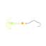 Macks Lure Smile Blade Super Slow Death Rig, Number 1 Hook, UV Glo Burst Smile Blade/Glow White TapeRed Bead/Flo Chartreuse/Flo Fire Orange Bead, 63322