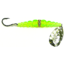 Macks Lure Wedding Ring Classic Original Spinner, Number 4 Hook 48in Leader, Hammered Nickel Blade/Flo Chartreuse Bead, 9060