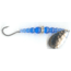 Macks Lure Wedding Ring Classic Original Spinner, Number 6 Hook 48in Leader, Hammered Nickel Blade/Blue Bead, 9123