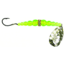 Macks Lure Wedding Ring Classic Original Spinner, Number 6 Hook 48in Leader, Hammered Nickel Blade/Flo Chartreuse Bead, 9120