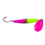Macks Lure Wedding Ring Classic Original Spinner, Number 6 Hook 48in Leader, Hot Pink Blade/Yellow Chartreuse/Hot Pink Bead, 9122
