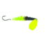 Macks Lure Wedding Ring Classic Original Spinner, Number 8 Hook 48in Leader, Chartreuse Blade/Black/Flo Chartreuse Bead, 9185