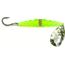 Macks Lure Wedding Ring Classic Original Spinner, Number 8 Hook 48in Leader, Hammered Nickel Blade/Flo Chartreuse Bead, 9180