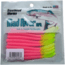 Mad River Steelhead Worm, 8, 3in, Fluorescent Pink/Chartreuse Tail, SW07-3