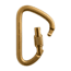 Mad Rock XL Steel Screw Lock Carabiner, Gold 870559005326