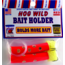 Magic Bait Hog Wild Bronze Hook, Treble/Baitholder, Red, Size 4, 2 Per Pack, 48-59
