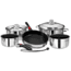 Magma Nesting 10-Piece Cookware - Stainless Steel Exterior &amp; Slate Black Ceramica Non-Stick Interior 58441