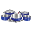 Magma Non Induction Cookware Set, 10 Piece, Cobalt Blue, A10-360L-CB