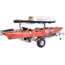 Malone Auto Racks Mega LowBed Trlr w/Tier, Spare, 2 Sets MegaWings, Cargo Box, 2 Rod Tubes, MPG550-LBM