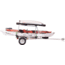 Malone Auto Racks MicroSport LowBed 2 Kayak Trailer Package, 2 Sets MegaWing, Cargo Box, Rod Tube, Spare Tire, MPG464-LBTM