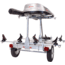 Malone Auto Racks MicroSport LowBed 2 Kayak Trailer Package, 2 Sets Saddle Up, Cargo Box, Rod Tube, Spare Tire, MPG464-LBTS