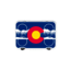 Mammoth Coolers Cruiser 20 Hard Cooler, Colorado Decal Wrapped, White, MC20W-NL-CO1-DW