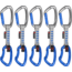 Mammut 5er Pack Crag Indicator Express Sets, Straight Gate/Bent Gate, Silver-Ultramarine, 10 cm, 2040-02110-31200-10