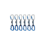 Mammut Crag Keylock 10 cm Indicator 6-Pack Quickdraws, Straight Gate/Bent Gate Key Lock, 10 cm, 2040-02770-33200-10