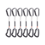 Mammut Nordwand Key Lock Quickdraws - 6 Pack, Straight Gate/Bent Gate, Silver/Black, 15 cm, 2040-01722-31261-15