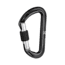 Mammut Nordwand Micro Lock Carabiner, Screw Gate, Black, One Size, 2040-01262-1500-1
