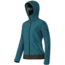 Mammut Runje SO Hooded Jacket - Womens-Dark Pacific/Bison-Medium