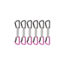 Mammut Workhorse Keylock 12 cm 6-Pack Quickdraws, Grey/Pink, 12cm, 2040-02571-33276-74