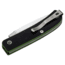 Manly Wasp CPM-S-90V Folding Knife, Black/Toxic Green, Small, 01ML053