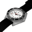Marathon Arctic Steel Navigator W/ Date On Ballistic Nylon Watch, 12in, White, 41mm, WW194013SS-0502