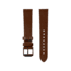 Marathon Cross Hatch 2-Piece Strap, Italian Leather, IP Black Buckle, 20mm, Cognac, Extra Long, WS-LT-CGBK-20-XL