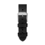 Marathon Cross Hatch 2-Piece Strap, Italian Leather, Parkerized Buckle, 20mm, Black, Standard, WS-LT-BKPS-20-ST