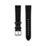 Marathon Cross Hatch 2-Piece Strap, Italian Leather, Steel Buckle, 20mm, Black, Extra Long, WS-LT-BKSS-20-XL