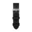 Marathon Cross Hatch 2-Piece Strap, Italian Leather, Steel Buckle, 20mm, Black, Extra Long, WS-LT-BKSS-20-XL