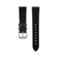 Marathon Cross Hatch 2-Piece Strap, Italian Leather, Steel Buckle, 20mm, Black, Standard, WS-LT-BKSS-20-ST