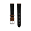 Marathon Cross Hatch 2-Piece Strap, Italian Leather, Steel Buckle, 20mm, Cognac, Extra Long, WS-LT-CGSS-20-XL