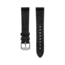 Marathon Cross Hatch 2-Piece Strap, Leather, Steel Buckle, 18mm, Black, Extra Long, WS-LT-BKSS-18-XL