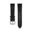 Marathon Cross Hatch 2-Piece Strap, Leather, Steel Buckle, 22mm, Black, Extra Long, WS-LT-BKSS-22-XL