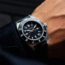 Marathon Navigator Unisex Pilot's Quartz w/ Date Blue Yonder SSNAV-D Watch, 41mm, Bi-Directional, Blue, FKM Rubber, WW194013SS-1301