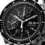 Marathon 46 mm Jumbo Diver/Pilots Automatic Chronograph w/Stainless Steel Bracelet, Black, WW194014SS-0108