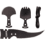 Marbles Alaskan Hunter Set Knife, Set Includes Spork Head, Ulu Head, 6in Hunting Blade, Starter Length Of Paracord, All Tools Are Black SS Construction, MR378 / CT3054