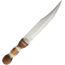Marbles Bowie Knife, 11.75 satin finish stainless clip point blade, Burnt bone and wood handle, # 12 / MR570