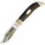Marbles Clasp Knife Deer Folding Knife,4in,Black,Smooth Bone Handle MR366