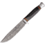 Marbles Damascus Bowie Horn Knife, 10.75in Overall, 6in Damascus Steel Blade, Jigged Horn, MR457 /EG-738