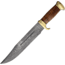 Marbles Damascus Bowie Stacked Leather Knife, 11.5 Damascus steel bowie blade, Stacked leather handle, WA0045 / MR586